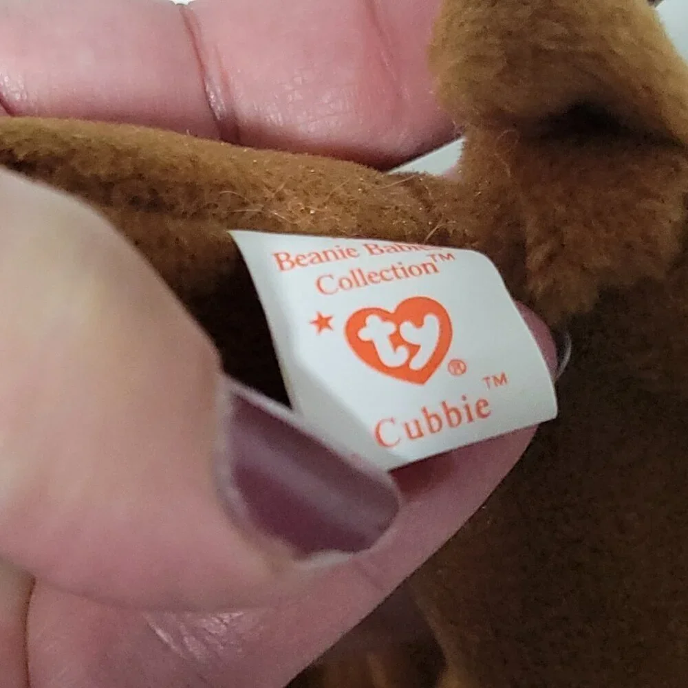 TY Beanie Baby Lot of 3 Bears Cubbie 1993 Sammy 1999 Almond 1999 Mint One Owner
